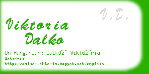 viktoria dalko business card